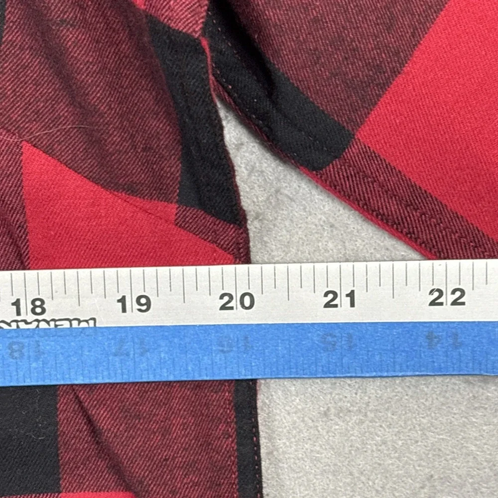 Eddie Bauer Buffalo Plaid Red Check Classic Fit Button Up Top Women Size M NWT - Picture 6 of 9